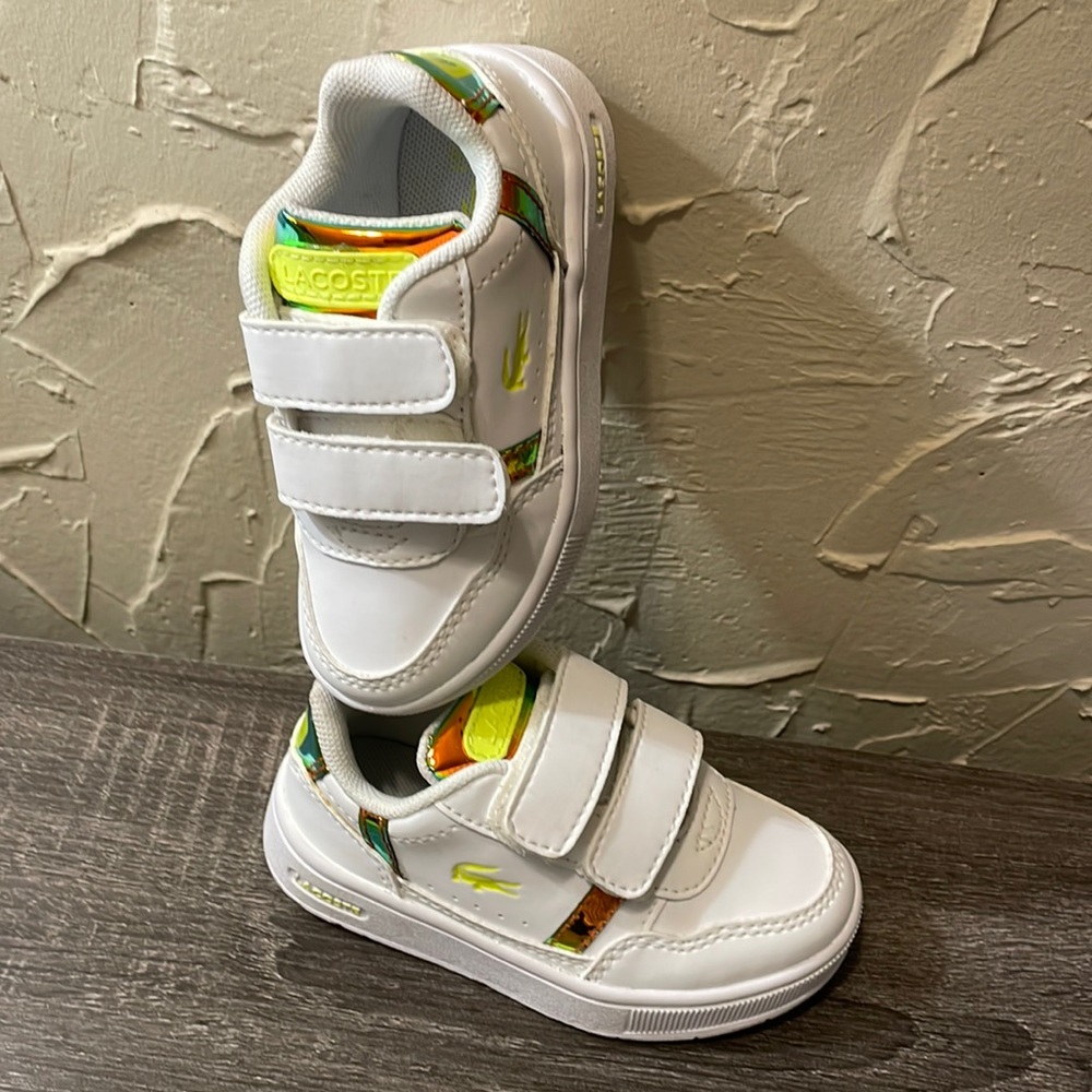 Brand new Lacoste INFANTS' T-CLIP SNEAKERS size 5.5